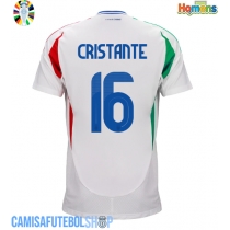 Camisa de time de futebol Itália Bryan Cristante #16 Replicas 2º Equipamento Europeu 2024 Manga Curta